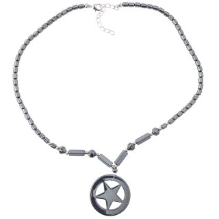Hematine Star Necklace 18" Design 24 (1pc) NETT