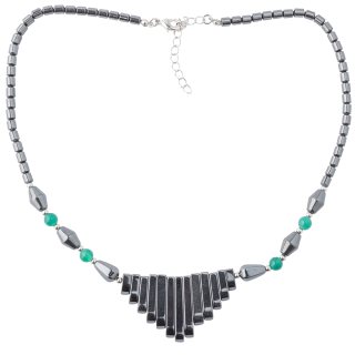 Hematine Graduated Fan Necklace 18" Design 30 (1pc) NETT