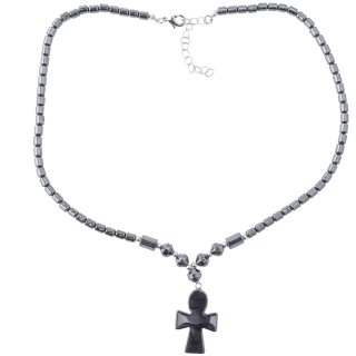 Hematine Cross Necklace 18" Design 32 (1pc)