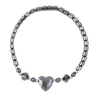 Hematine Bracelet Design 1, Heart Bead (1pc) NETT