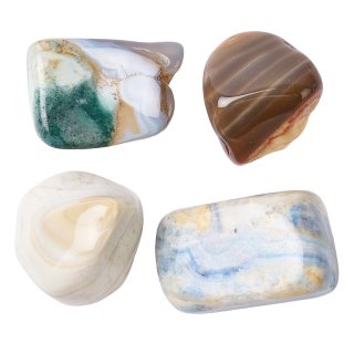 Saturn Chalcedony Tumblestones (by the gram)