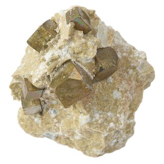 Pyrite Cubes in Matrix approx 1.5-2" (1pc) 