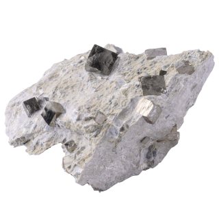 Pyrite Cubes in Matrix approx 4-5" Spain (1pc) NFD