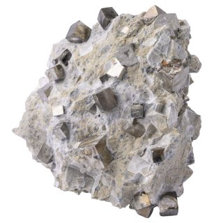 Pyrite Cubes in Matrix approx 5-6", Spain (1pc) 