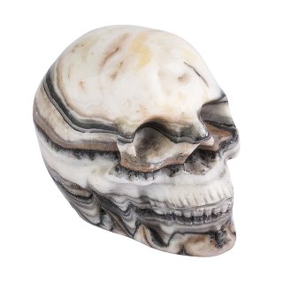 Banded Zebra Jasper Skull, 50mm (1pc)