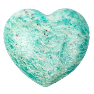 Amazonite Heart, approx 30mm (1pc)