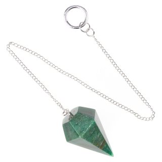 Green Fuschite Pendulum, 25mmx40mm (1pc)