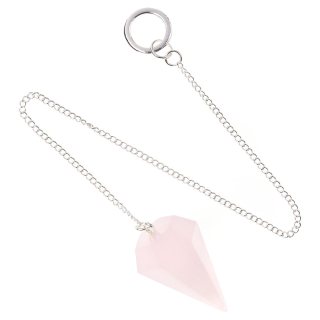 Pink Calcite Pendulum, 23mm x 40mm (1pc)