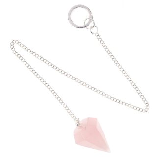 Rose Quartz Pendulum, approx 18/20mm x 25/35mm (1pc)