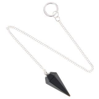 Black Obsidian Pendulum, 15mm x 35mm (1pc)