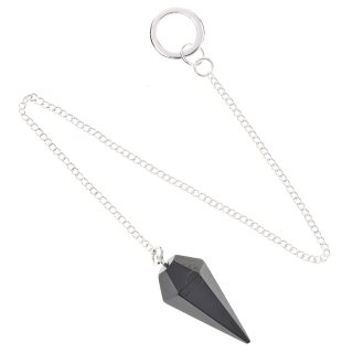 Black Tourmaline Pendulum, 12/15mm x 30/35mm (1pc)