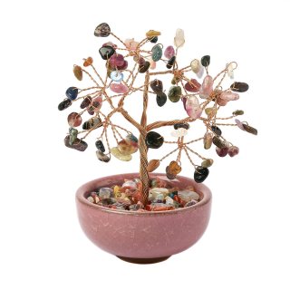 Tourmaline Gemstone Tree in Cup, 115mm (1pc) NFD