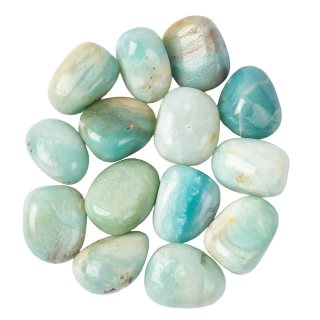 Blue Amazonite Medium Tumblestones, 20-30mm (250g)