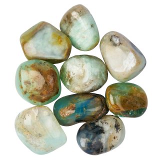 Blue Opal Medium Tumblestones, 20-30mm, (100g) 