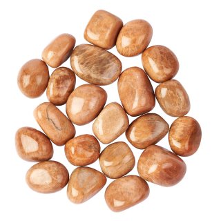 Orange Moonstone Medium Tumblestones, 20-30mm (250g)