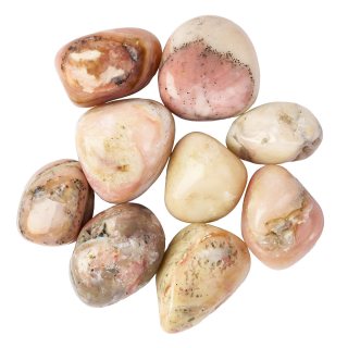 Pink Opal (Peru) Medium Tumblestones, 20-30mm, (100g)