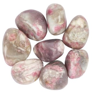 Pink Tourmaline (Rubellite) Medium Tumblestones, 20-30mm (100g)