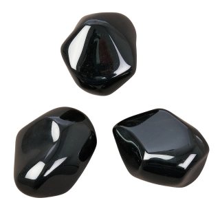 Apache Tear Obsidian Large Tumblestones, 30-40mm (100g)