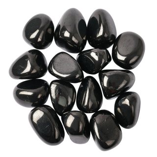 Jet Medium Tumblestones (A) 20-30mm (100g)