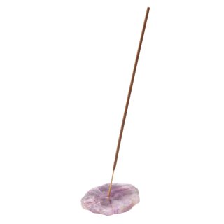 Rainbow Fluorite Natural Edge Slab Incense Holder (1pc) NFD