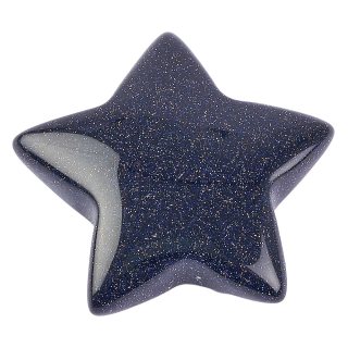 Blue Goldstone Star, 8mm x 28/30mm (1pc)