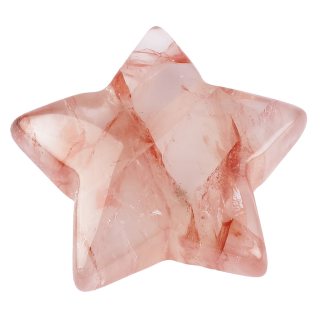 Strawberry Quartz (natural) Star 8/10mm x 28/30mm (1pc)