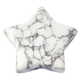 White Howlite Star, 10x40mm (1pc)