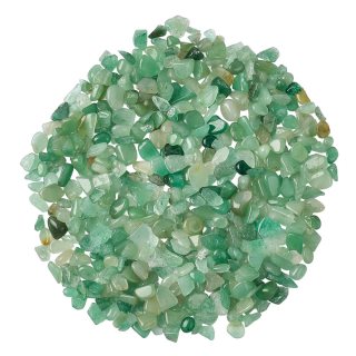 Polished Green Aventurine chips, 3/8mm (100g)
