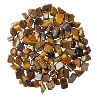 Tiger Eye Gold Chips, 8-15mm (100g)