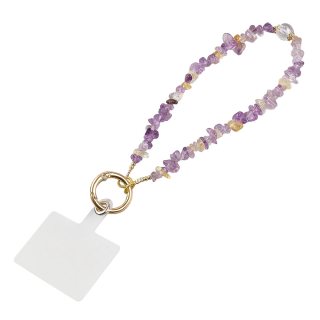 Amethyst and Citrine Phone Charm (1pc)