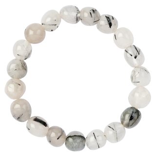 Tourmalinated Quartz Tumblestone Bracelet (1pc)