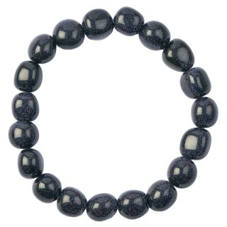 Blue Goldstone Tumblestone Bracelet (1pc)