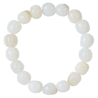 White Milky Opal Tumblestone Bracelet (1pc)