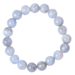 10mm Blue Chalcedony Bead Bracelet (1pc)