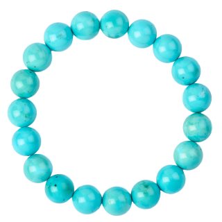 10mm Blue Howlite Bead Bracelet (1pc)