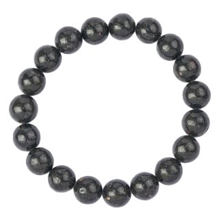 10mm Anthophyllite with Biotite Bead Bracelet (1pc)