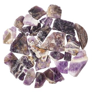 Dog Tooth/Dream Amethyst Freeform Slabs, 4/15mm x 30/70mm (KGS)
