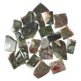 Bloodstone (Africa) Freeform Slabs, 4/15mm x 30/70mm (KGS)