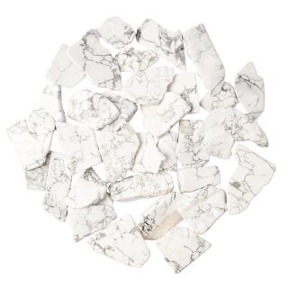 Howlite Freeform Slabs, 4/20mm x 30/100mm (KGS)