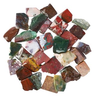 Fancy Jasper Freeform Slabs, 4/15mm x 30/70mm (KGS)