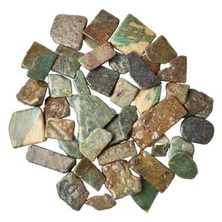 Ruby Fuchsite Freeform Slabs, 4/15mm x 30/70mm (KGS)
