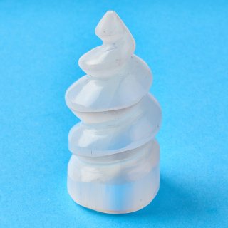 Selenite Unicorn Horn 100mm (1pc) NETT