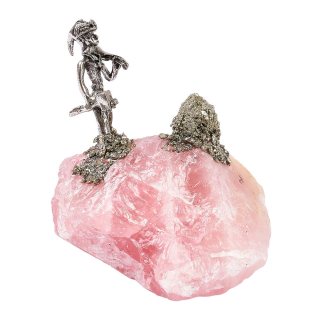 Rose Quartz Chunk with Miner (1pc) NFD