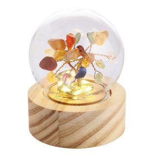 Chakra Gem Tree Lamp, battery operated (1pc) NFD