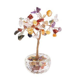 Mini Chakra Tree with Clear Cup (1pc) NFD
