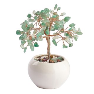 Green Aventurine Gem Tree in Cup (1pc) NFD