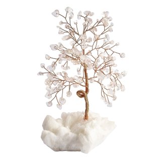Rock Crystal Gem Tree with Crystal base (1pc) NFD