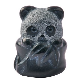 Black Obsidian Sitting Panda, 40mm (1pc) NFD