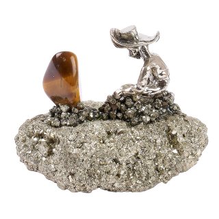 Pyrite chunk with Miner (1pc) NFD