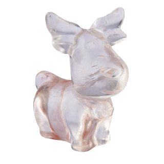 Quartz Crystal Reindeer, 5cm (1pc) NFD